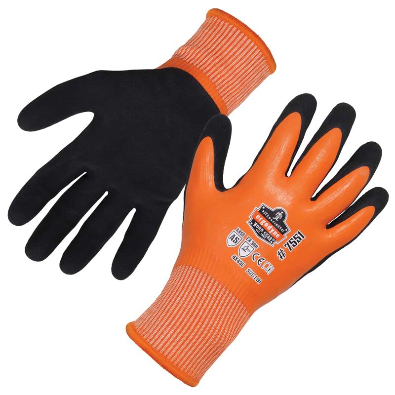 PROFLEX 7551 A5 WATERPROOF WINTER GLOVES - Insulated Coated Gloves